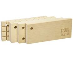 SMART BLOCK Holz Schreibtisch Organizer smark Block, Natur Holz