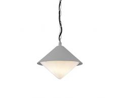 WOFI Outdoor Manhattan Pendelleuchte, Metall, E27, 60 W, Grau