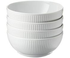 Bodum 11815-03 DOURO 4 Stk. Porzellanschüsseln 0.48 l, ø 14.5 cm, Porzellan, weiß