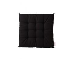 TOM TAILOR Unisex Home Unifarbenes Sitzkissen Black,40/40