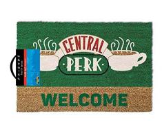 Pyramid International Door Mat Friends (Central Perk) Fussmatte, Coconut with Rubber Bottom, Mehrfarbig, 60 x 1.5 x 40 cm