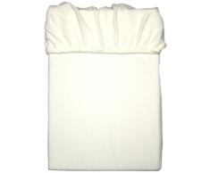 Mesana C-10004/00 Mikrofaser Fleece Spannbetttuch 180 - 200 x 200 cm, kuschelig weich und warm, viele Farben, weiß