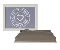 Out of the blue Kissen-Tablett, Plastik, blau, 43 x 32 x 4 cm