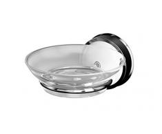 RIDDER 12040000 Seifenschale, Seifenablage mit Saugnapf, transparent, chrom