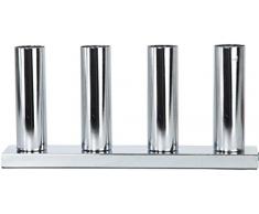 Standleuchte Glans,4x E27-Fassung Farbe : silber, mit Schalter ca. 17 cm x 37 cm ( Leuchtmittel nicht enthalten )