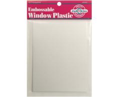Judikins prägbare Fensterfolien, 10,8 x 14 cm, transparent, 20 Stück