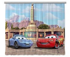 AG Design Disney Cars Kinderzimmer Gardine/Vorhang, 2 Teile, Stoff, Multicolor, 280 x 245 cm