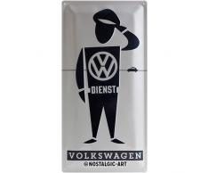Nostalgic-Art 27020, Volkswagen VW Dienst Mann, Blechschild 25x50 cm, Metall, bunt, 25 x 50 x 0,2 cm