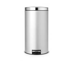 Treteimer 45 L Silent mit Kunststoffeinsatz / Metallic Grey
