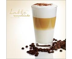 Pro-Art gla515b Wandbild Glas-Art Caramel Macchiato, 50 x 50 cm