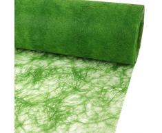 25m Sizoflor Â® Original Tischband TischlÃ¤ufer Tischdeko Faserseide 30cm / 300mm, Farbe:grÃ¼n