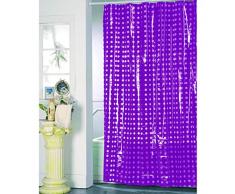 MSV Anti-Schimmel Duschvorhang Lila Anti-Bakteriell, waschbar, wasserdicht PVC 180x200cm