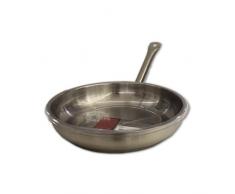 Hendi Bratpfanne ohne Deckel 28 cm, Edelstahl, Silber