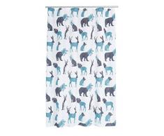 RIDDER 4100300S-350 Duschvorhang Textil ca. 180x200 cm Topsy-Turvy World