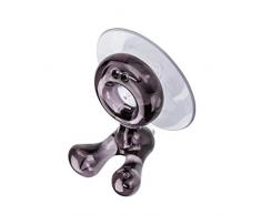 koziol TOMMY transparent anthrazit Zahnbürstenhalter, Thermoplastischer Kunststoff, 3.2 x 4.7 x 5.7 cm