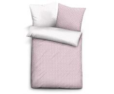biberna 0636045 Mako-Satin Bettwäsche Mix & Match Kopfkissenbezug (Baumwolle) 1x 80x80 cm, rose