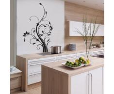 INDIGOS WG30310-35 Wandtattoo w310 Blume Ast Ãste Baum Pflanze Wandaufkleber 120 x 74 cm, orange