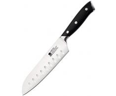 MasterPro Master Santoku Messer, Edelstahl, Holz, Silber, 17,5 x 30 x 30 cm