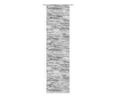 Home Fashion SCHIEBEVORHANG DEKOSTOFF Digitaldruck WALLI, Stoff, anthrazit, 245 x 60 cm