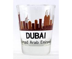 Schnapsglas Dubai United Arabische Emirates (UAE) Sunset Skyline