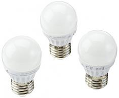 Trio Leuchten LED Leuchtmittel Tropfen 986-43, Glas weiß, 1x 4 Watt