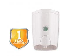 HOMEPLUZ White Seifenspender für die Wandmontage, Wandseifenspender, Universalspender für Badezimmer (20oz/600ml)