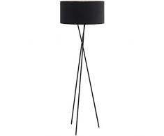 EGLO FONDACHELLI Stehleuchte, Stahl, 60 W, schwarz