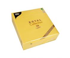 Papstar 50 Servietten ROYAL Collection 1/4-Falz 40 cm x 40 cm gelb, 11609