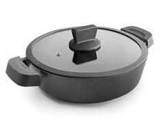 Lacor 27732 27732 Titanium Pro Bratpfanne mit Antihaftbeschichtung, 32 cm, Aluminium