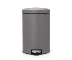 Brabantia Treteimer newIcon, Mineral Concrete Grey, 20 Liter