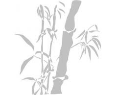 INDIGOS 4051095041870 Wandtattoo W333 Bambus Gras Wandauskleber in 3 GrÃ¶Ãen, 80 x 72 cm, silber