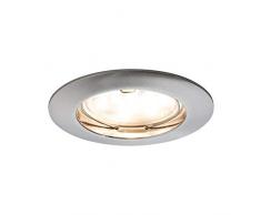Paulmann 928.11 Premium EBL Set Coin dim klar rund starr LED 3x7W 2700K 230V 51mm Eisen gebürstet 92811 LED Spot Einbaustrahler Einbauleuchte