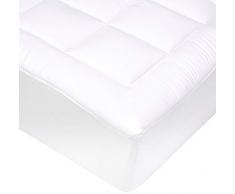 AmazonBasics - Matratzenauflage mit Daunen-Alternative, mit Mikrofaser-Hülle - 90 x 190 cm