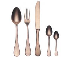 Mepra SPA 1098VI22030M Besteckgarnitur, Design Moka Vintage Bronzo, 30-teilig
