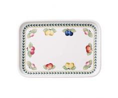 Villeroy & Boch French Garden Servierplatte, 32x22 cm, Premium Porzellan, Weiß/Bunt