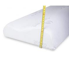 sabanalia Aloe Vera Kopfkissen Nackenstützkissen aus viskoelastischem, 50 x 33 x 11 cm