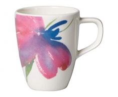 Villeroy & Boch - Artesano Flower Art Mokka-/ Espressotasse, Tasse in farbenfrohem Flower Art aus Premium Porzellan, spülmaschinenfest, 100 ml
