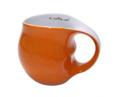 Unbekannt Colani Kaffeebecher, Porzellan, orange, 11 x 9,5 x 9 cm