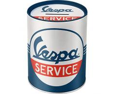 Nostalgic-Art Service-Spardose, Geschenk-Idee für Vespa Roller Fans, als Sparschwein aus Metall, Vintage Sparbüchse aus Blech, Bunt, 10x13 cm