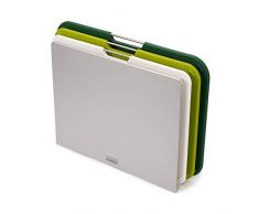 Joseph Joseph Nest Schneidebretter 3-teiliges Schneidebrettset mit AufbewahrungsstÃ¤nder, grÃ¼n, Large