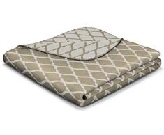 biederlack Sofa 50x200 cm I Sesselschoner braun I Sofaschoner I 60% Baumwolle, 40% dralon I Made in Germany