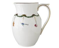 Royal Copenhagen 1017447 Star Fluted/XMAS Krug 90cl, Porzellan, mehrfarbig