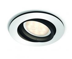 Philips Hue White Ambiance LED Einbauspot Milliskin, rund, dimmbar, alle Weißschattierungen, steuerbar via App, weiß, eckig, kompatibel mit Amazon Alexa (Echo, Echo Dot)