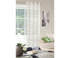 Eurofirany, Ösenschal Iza, cremig, 140x250 Gardine, 100% Polyester, 0.02 x 140 x 250 cm