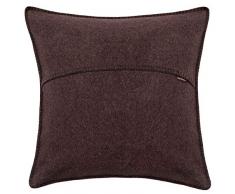 zoeppritz since 1828 Kissen, Zierkissen, Dekokissen, Polyester, Viskose, 880 dark brown, 40x40cm