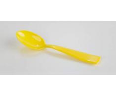 Kimmel Mokkalöffel Kinderlöffel Espressolöffel klein 6 Stück, Kunststoff, Gelb
