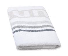 CelinaTex Stripes Saunatuch 80 x 200 cm weiß Baumwolle Badehandtuch Frottee Handtuch Duschtuch Standlaken