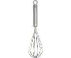 Fackelmann Schneebesen 29 cm PREMIUM, Rührbesen aus rostfreiem Edelstahl, Küchenhelfer für Sahne, Teig und Co.(Farbe: Silber), Menge: 1 Stück