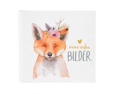 goldbuch Fotoalbum Kleines Wunder Fuchs, Serie LieblingsDINGE by, Bilderalbum mit 50 weiße Seiten, Foto Album zum Einkleben, Fotobuch mit Leinen Struktur, Papier, ca. 27,5 x 25,5 x 4 cm