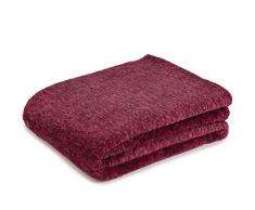 Gözze Wohn- und Kuscheldecke marmoriert, 150 x 200 cm, Alaska, Bordeaux, 40150-33-150200